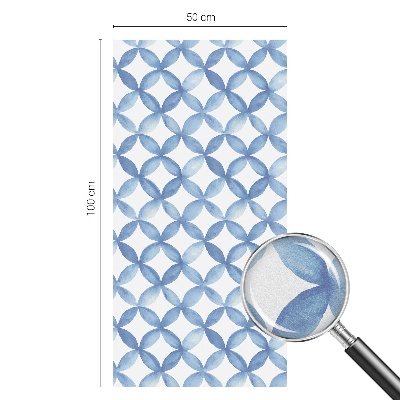 Öntapadós ablakfólia ólomüveg mintával Geometrikus virágok