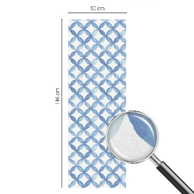 Öntapadós ablakfólia ólomüveg mintával Geometrikus virágok