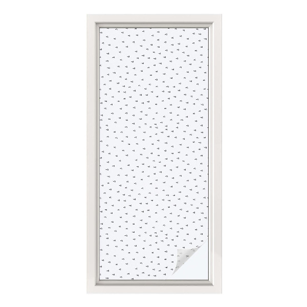 Öntapadós üvegfólia vitrázs mintával Geometriai háromszögek