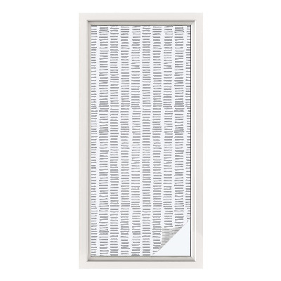 Öntapadós ablakfólia ólomüveg mintával Minimalista vonalak