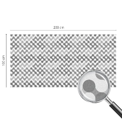 Öntapadós üvegfólia vitrázs mintával Hullámgeometria