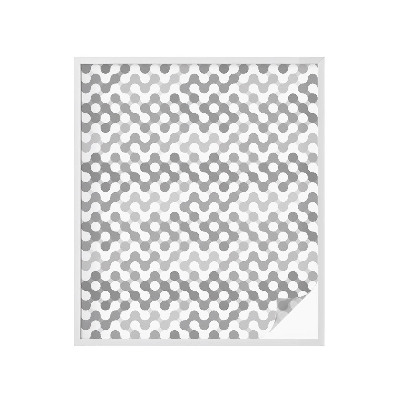 Öntapadós üvegfólia vitrázs mintával Hullámgeometria