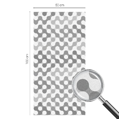 Öntapadós üvegfólia vitrázs mintával Hullámgeometria