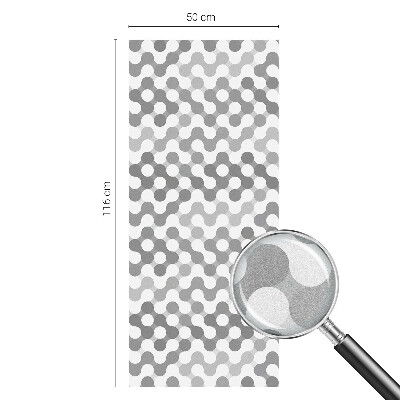 Öntapadós üvegfólia vitrázs mintával Hullámgeometria