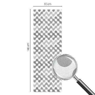 Öntapadós üvegfólia vitrázs mintával Hullámgeometria