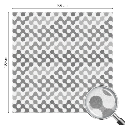 Öntapadós üvegfólia vitrázs mintával Hullámgeometria