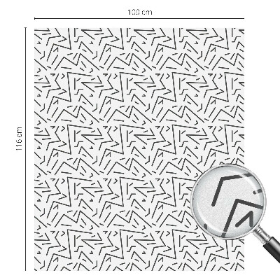 Öntapadós belátásgátló fólia Absztrakt cikkcakkok