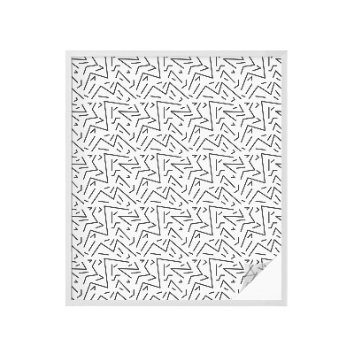 Öntapadós belátásgátló fólia Absztrakt cikkcakkok