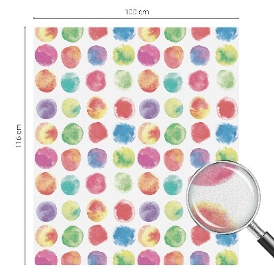 Öntapadós ablakfólia ólomüveg mintával Színes körök