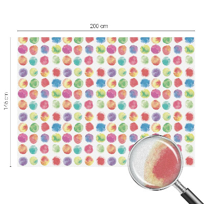 Öntapadós ablakfólia ólomüveg mintával Színes körök