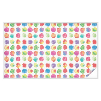 Öntapadós ablakfólia ólomüveg mintával Színes körök