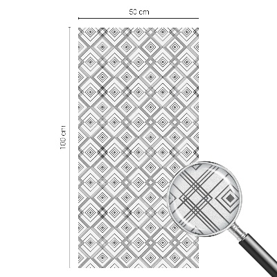 Dekoratív üvegfólia ablakra Rombikus harmónia