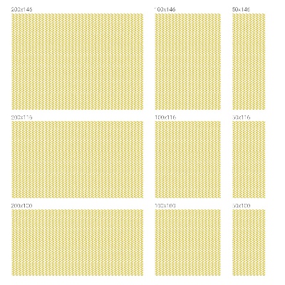 Öntapadós üvegfólia vitrázs mintával Sárga cikkcakkok