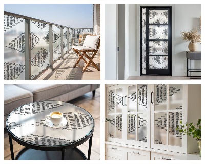 Dekoratív üvegfólia ablakra Geometriai gyémántok