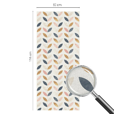 Színes mintás ablakfólia Levelek mintázata