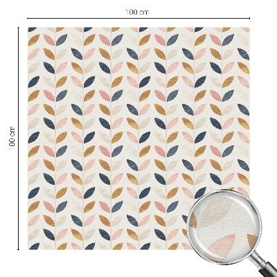 Színes mintás ablakfólia Levelek mintázata