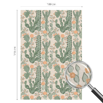 Dekoratív üvegfólia ablakra Zöld pozsgások