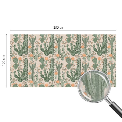 Dekoratív üvegfólia ablakra Zöld pozsgások