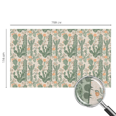 Dekoratív üvegfólia ablakra Zöld pozsgások