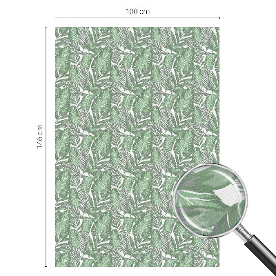 Öntapadós üvegfólia vitrázs mintával Zöld harmónia