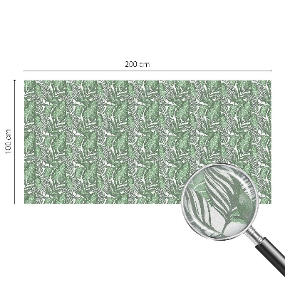 Öntapadós üvegfólia vitrázs mintával Zöld harmónia