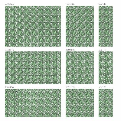 Öntapadós üvegfólia vitrázs mintával Zöld harmónia