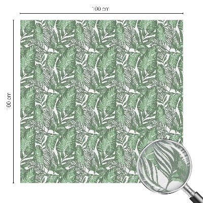 Öntapadós üvegfólia vitrázs mintával Zöld harmónia