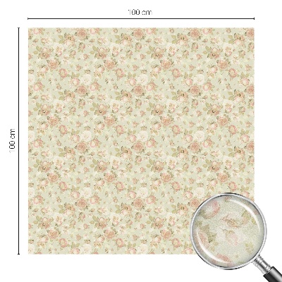 Színes mintás ablakfólia Virágos elegancia