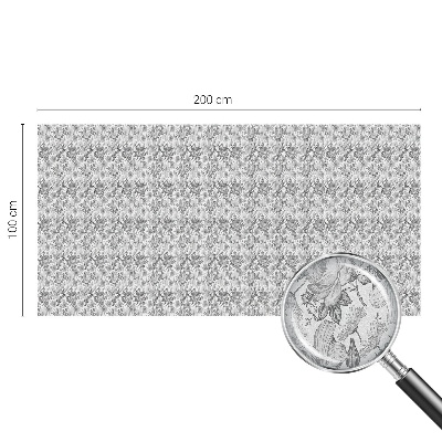 Öntapadós ablakfólia ólomüveg mintával Virágos elegancia