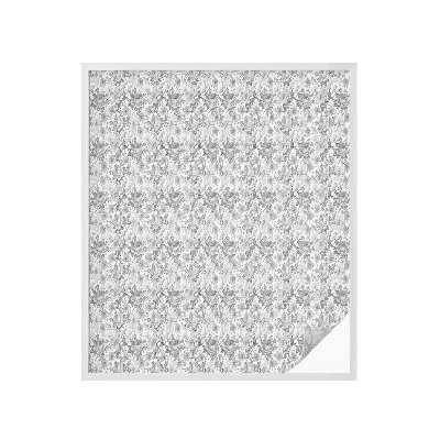 Öntapadós ablakfólia ólomüveg mintával Virágos elegancia