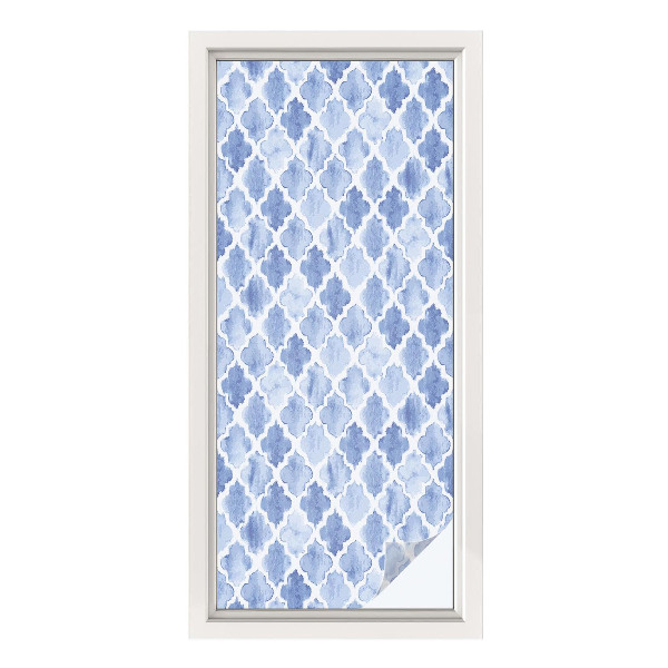 Öntapadós üvegfólia vitrázs mintával Akvarell elegancia