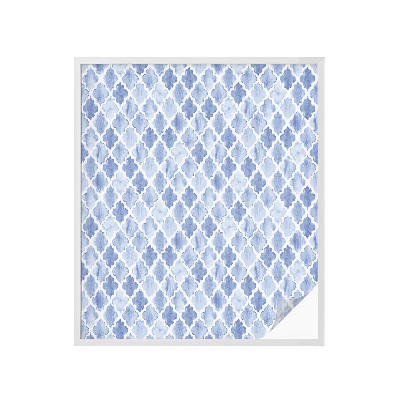 Öntapadós üvegfólia vitrázs mintával Akvarell elegancia