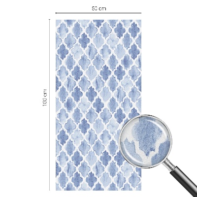 Öntapadós üvegfólia vitrázs mintával Akvarell elegancia