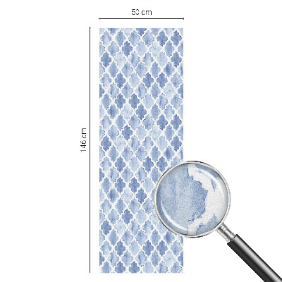 Öntapadós üvegfólia vitrázs mintával Akvarell elegancia