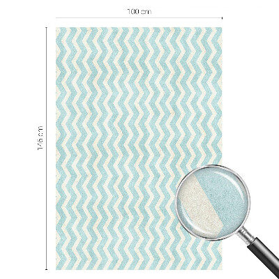 Színes mintás ablakfólia Kék cikkcakk