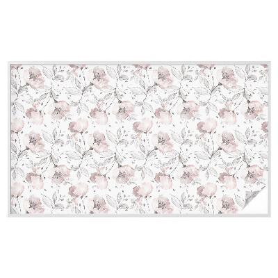 Öntapadós üvegfólia vitrázs mintával Rózsa levelek