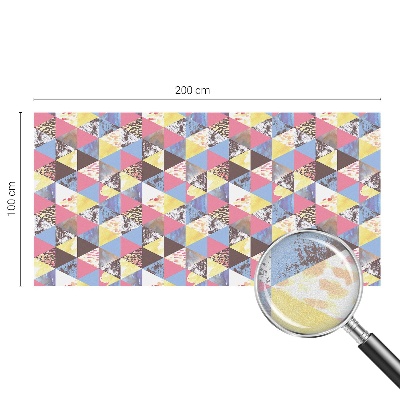 Dekoratív üvegfólia ablakra Színes háromszögek