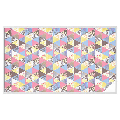 Dekoratív üvegfólia ablakra Színes háromszögek