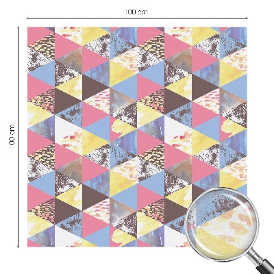 Dekoratív üvegfólia ablakra Színes háromszögek