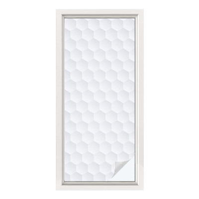 Öntapadós ablakfólia ólomüveg mintával Fehér mozaik