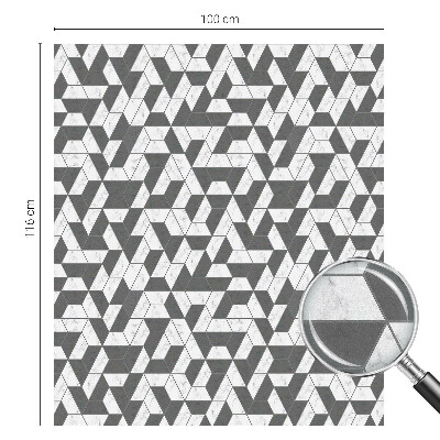 Öntapadós ablakfólia ólomüveg mintával Geometriai illúziók