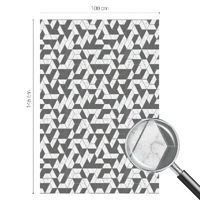 Öntapadós ablakfólia ólomüveg mintával Geometriai illúziók