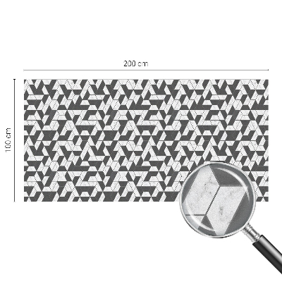 Öntapadós ablakfólia ólomüveg mintával Geometriai illúziók