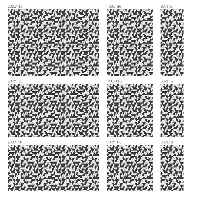 Öntapadós ablakfólia ólomüveg mintával Geometriai illúziók