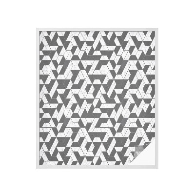 Öntapadós ablakfólia ólomüveg mintával Geometriai illúziók