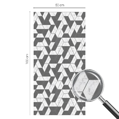 Öntapadós ablakfólia ólomüveg mintával Geometriai illúziók