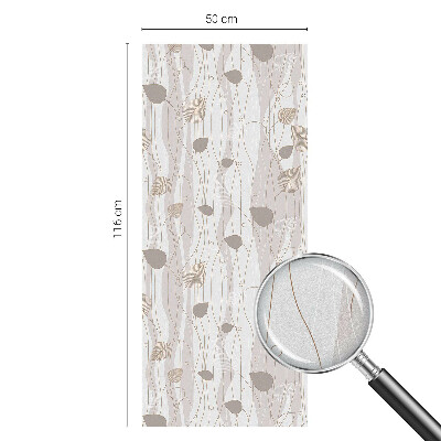 Dekoratív üvegfólia ablakra Elegáns levelek