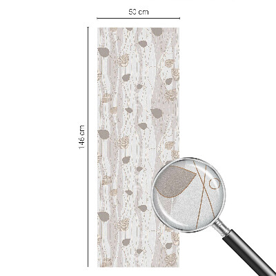 Dekoratív üvegfólia ablakra Elegáns levelek