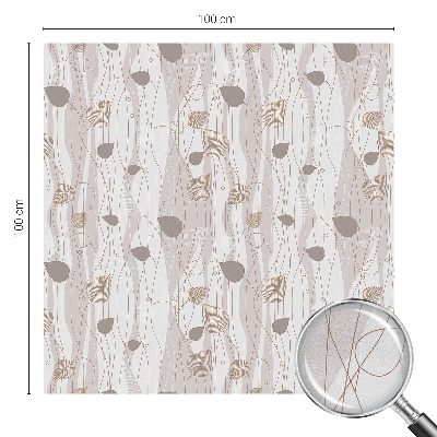 Dekoratív üvegfólia ablakra Elegáns levelek