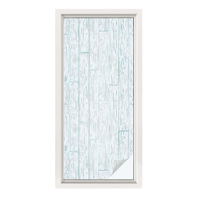 Öntapadós ablakfólia ólomüveg mintával Fa minta